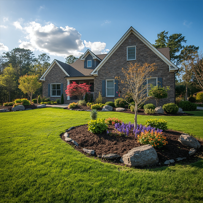 Mulching & Planting Tree Removal Pavers & Concrete Drainage & Grading